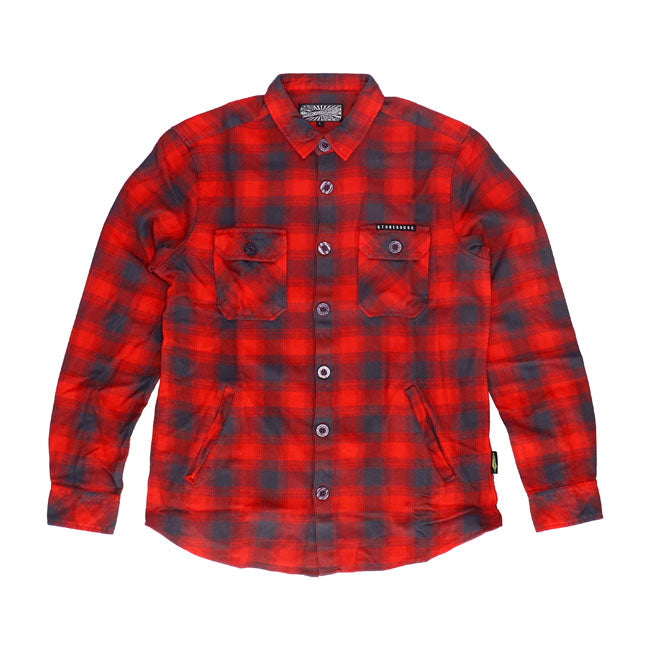 MCS Worker flanel shirt red/grey