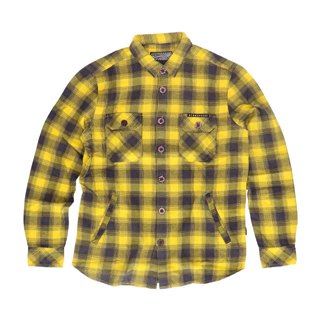 MCS Worker flanel shirt yellow/grey