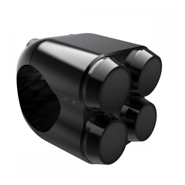 Motone, micro switch with 4 buttons. Black — For all motorcycles with 22mm / 7/8" handlebars
