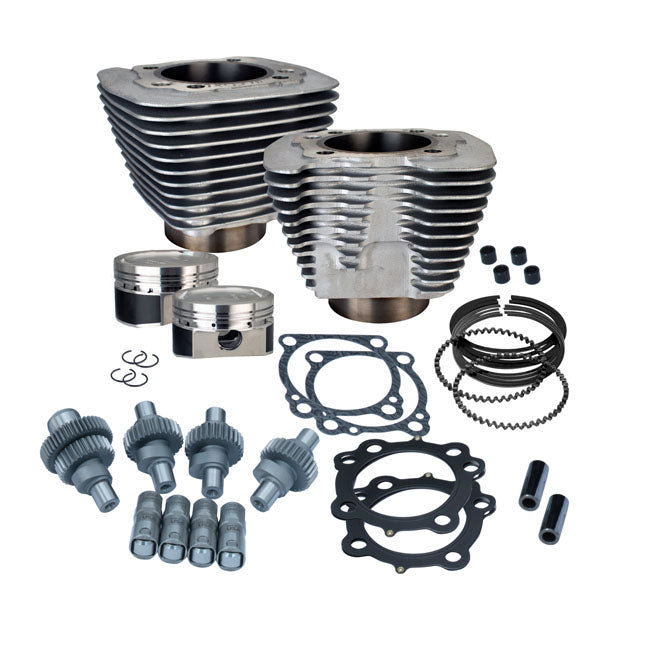 S&S, 883-1200 Hooligan big bore cyl. & piston kit — 00-22 XL883 (NU)