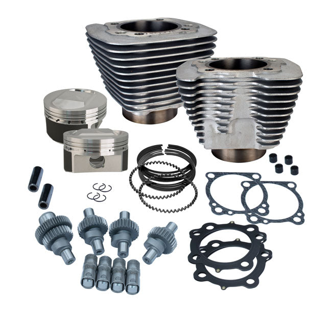 S&S, 883-1250 Hooligan big bore cyl. & piston kit — 00-22 XL1200 (NU)