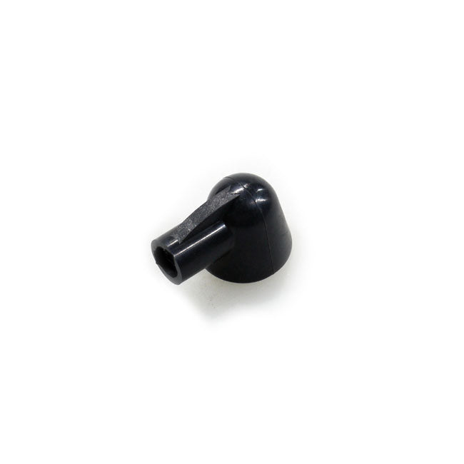 Battery cable boot. Black rubber — Various H-D models