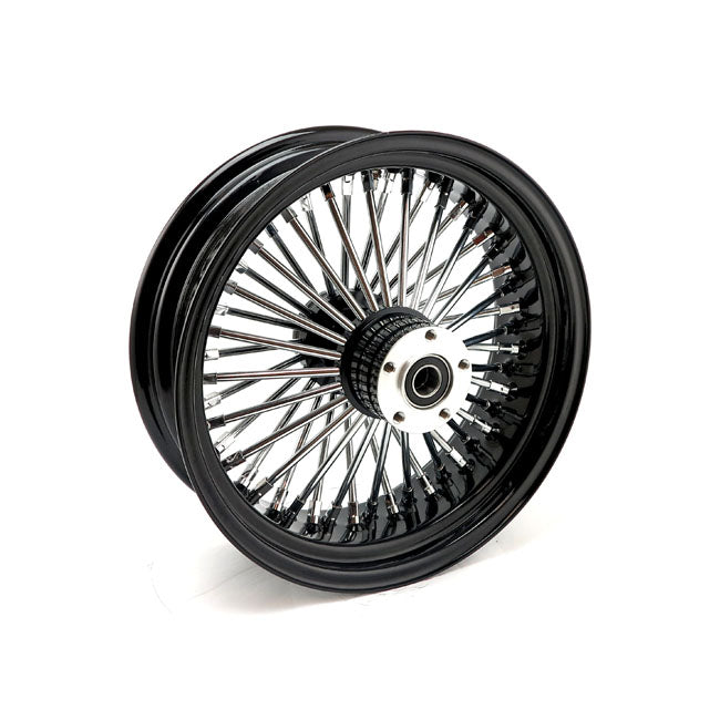 MCS radial 48 fat spoke rear wheel 5.50 x 16 black — 06-07 Dyna; 02-07 FLT/Touring (NU)