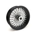 MCS radial 48 fat spoke rear wheel 5.50 x 18 black — 02-07 FLT/Touring; 02-06 V-Rod (NU)