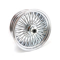 MCS radial 48 fat spoke rear wheel 8.50 x 18 chrome