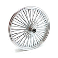 MCS radial 48 fat spoke front wheel 3.50 x 21 SF chrome