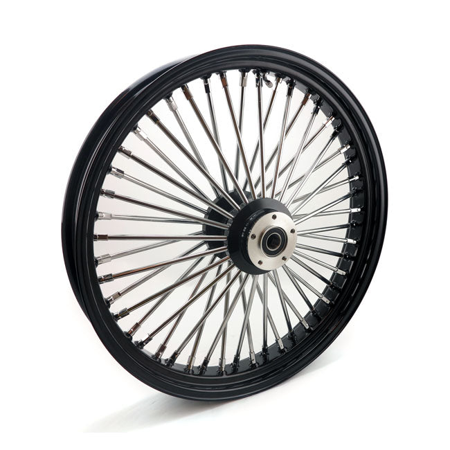 MCS radial 48 fat spoke front wheel 3.50 x 23 DF black — Custom applications