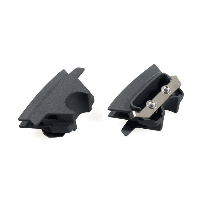 Head bolt bridge cover set. Finned, black — 18-25 Softail; 17-25 FLT/Touring (23-25 FLTRXSE; 24-25 FLTRXSTSE; 23-25 FLHXSE; 24-25 FLTRX; 24-25 FLHX; 2025 FLHXU); 17-25 Trikes