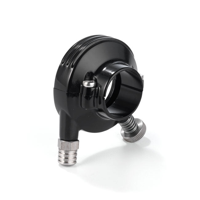 K-Tech 1" Deluxe throttle housing. Black anodized aluminum