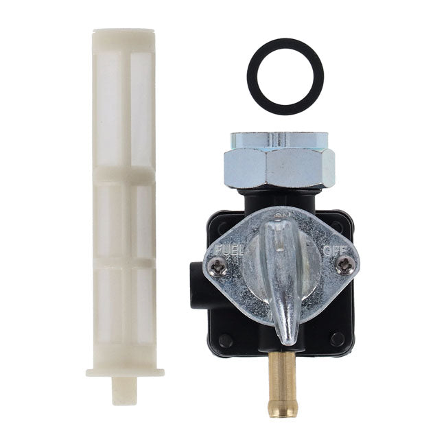 OEM style vacuum petcock. Black — 95-06 XL Sportster. Carbureted models only. (NU)