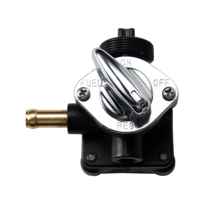 OEM style vacuum petcock. Black — 02-06 Softail; 01-05 Dyna; 02-06 FLT/Touring (NU)