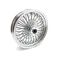 MCS radial 48 fat spoke front wheel 3.50 x 16 DF chrome