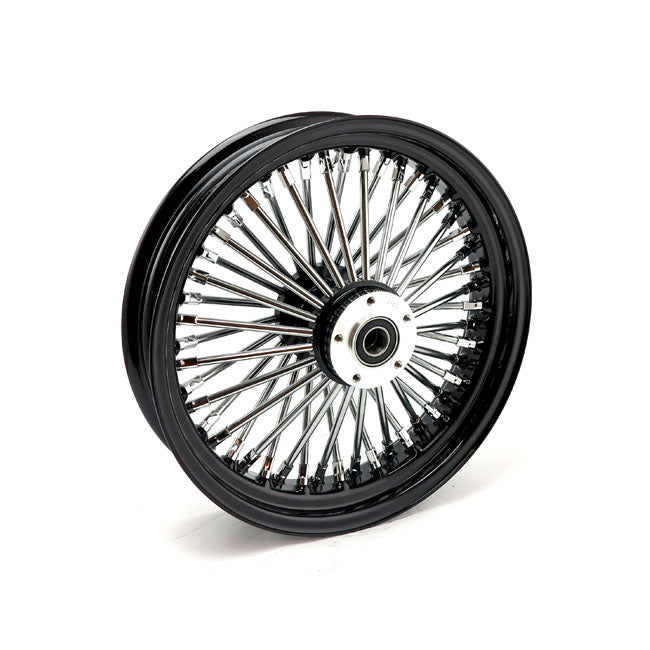 MCS radial 48 fat spoke front wheel 3.50 x 16 SF black — 04-05 FXDWG