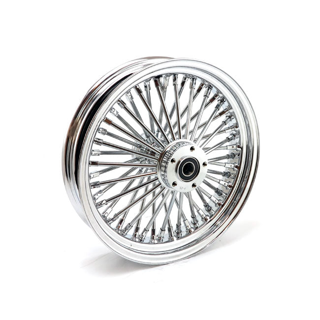 MCS radial 48 fat spoke rear wheel 3.50 x 16 chrome