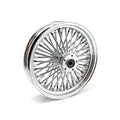 MCS radial 48 fat spoke rear wheel 3.50 x 16 chrome
