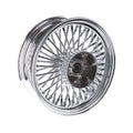 MCS radial 48 fat spoke rear wheel 5.50 x 16 chrome — 08-25 FLT/Touring in custom applications only (see note)