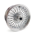 MCS radial 48 fat spoke rear wheel 5.50 x 18 chrome — 08-25 FLT/Touring in custom applications only (see note)