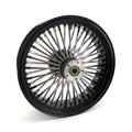 MCS radial 48 fat spoke rear wheel 5.50 x 18 black — 08-25 FLT/Touring in custom applications only (see note)