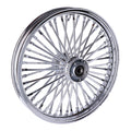 MCS radial 48 fat spoke front wheel 2.15 x 19 DF chrome