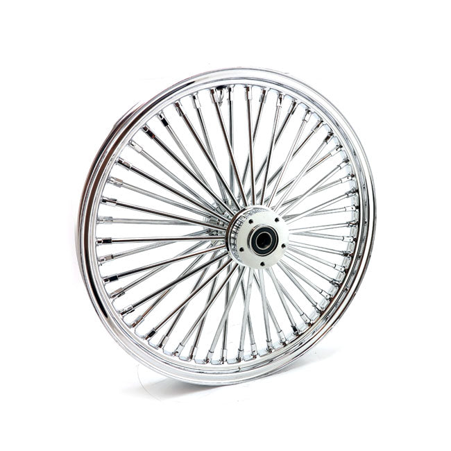 MCS radial 48 fat spoke front wheel 2.15 x 21 DF chrome