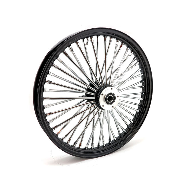 MCS radial 48 fat spoke front wheel 2.15 x 21 SF black — 04-05 FXDWG