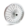 MCS radial 48 fat spoke front wheel 3.50 x 21 DF chrome
