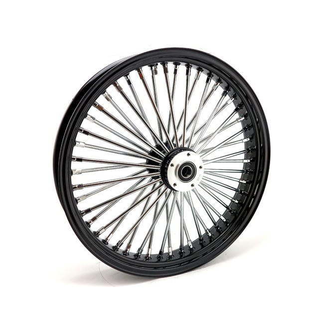 MCS radial 48 fat spoke front wheel 3.50 x 21 SF black — 04-05 FXDWG