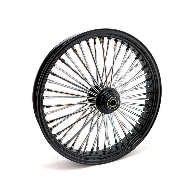 MCS radial 48 fat spoke front wheel 3.50 x 21 SF black — 04-05 FXDWG
