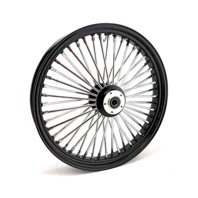 MCS radial 48 fat spoke front wheel 3.50 x 23 SF black — 04-05 FXDWG