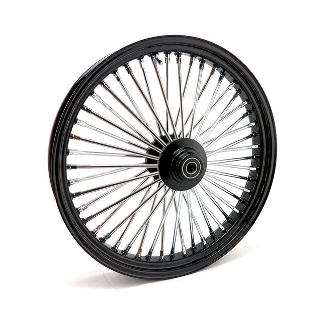 MCS radial 48 fat spoke front wheel 3.50 x 23 SF black — 04-05 FXDWG
