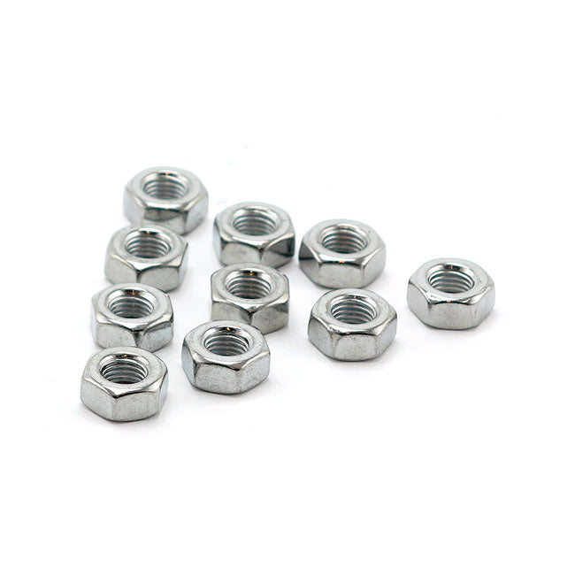 Colony M8 x 1.25 Hex nuts. Chrome