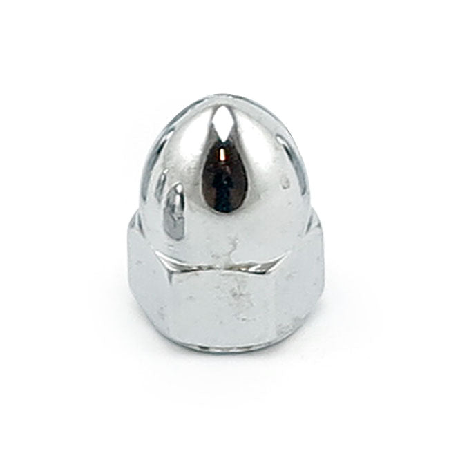 Colony, 7/16-14 acorn nuts chrome. High Crown