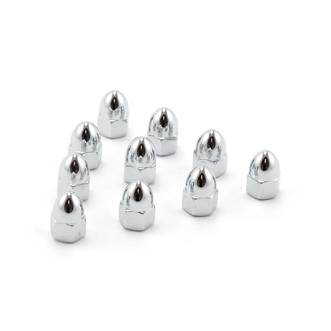 Colony  M12 x 1.25 acorn nuts chrome. High Crown