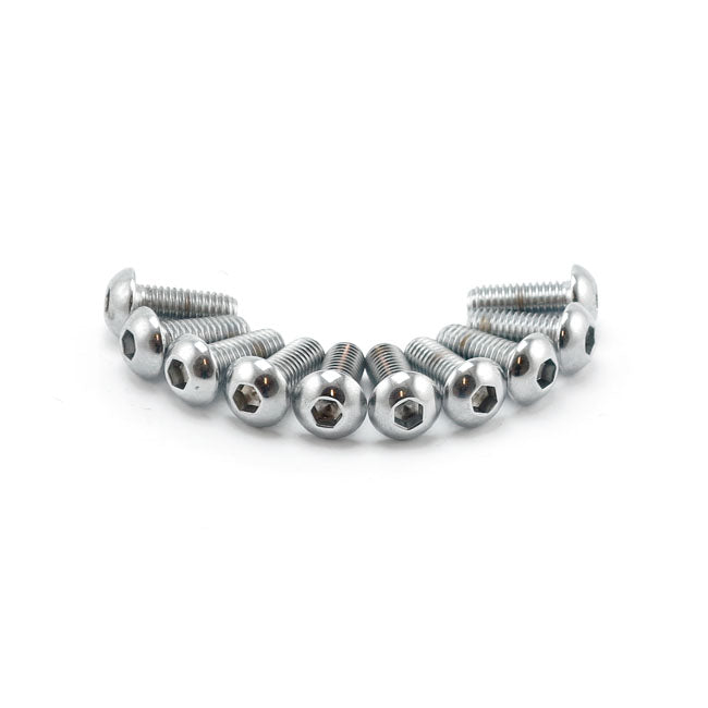 Colony 6mm x 40mm button head allen bolts chrome