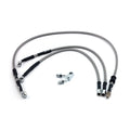 MCS by Goodridge brake line front, stainless clear coated — 11-14 FLSTC Heritage Classic with ABS
