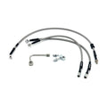 MCS by Goodridge brake line front, stainless clear coated — 15-16 FLSTFBS Fat Boy S*; 15-16 FLSS Slim*. With ABS