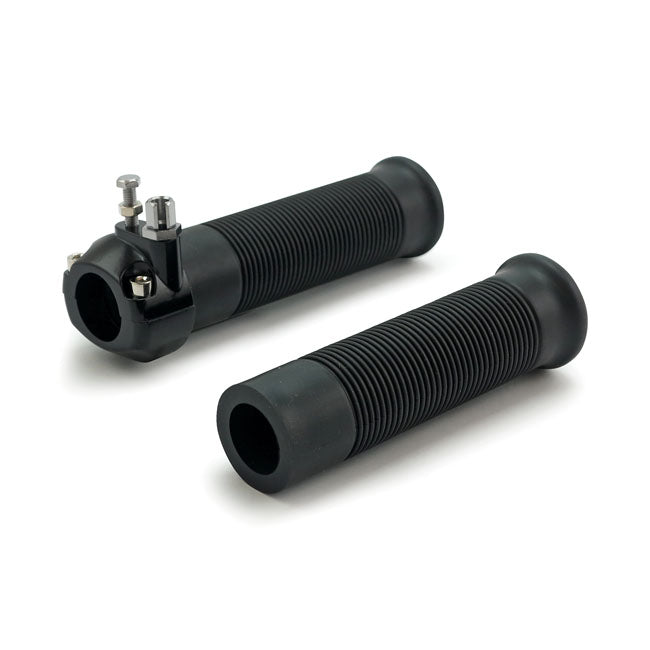 Universal metal throttle assembly, black — Universal for 1" diameter handlebars