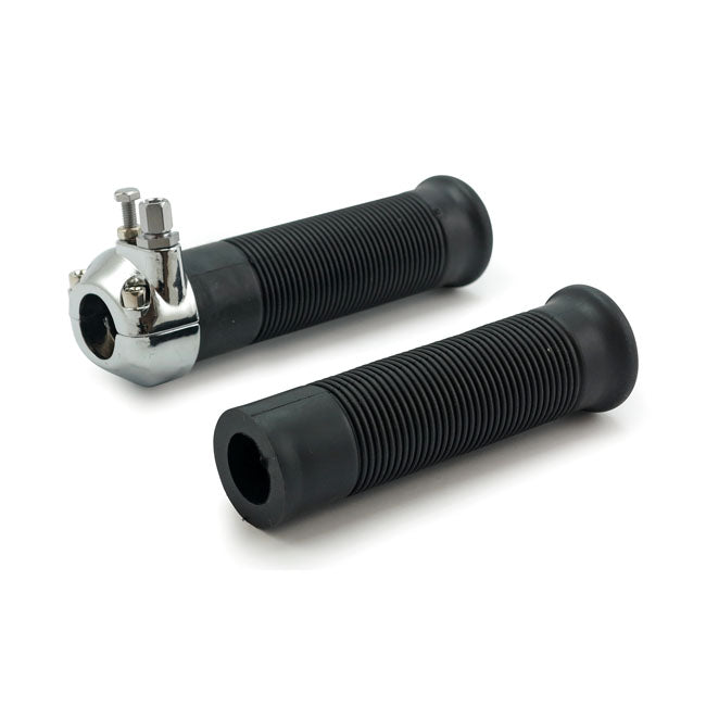 Universal metal throttle assembly, chrome — Universal for 7/8" (22mm) diameter handlebars