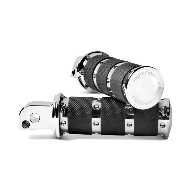 Performance Machine, XLS passenger foot pegs. Chrome