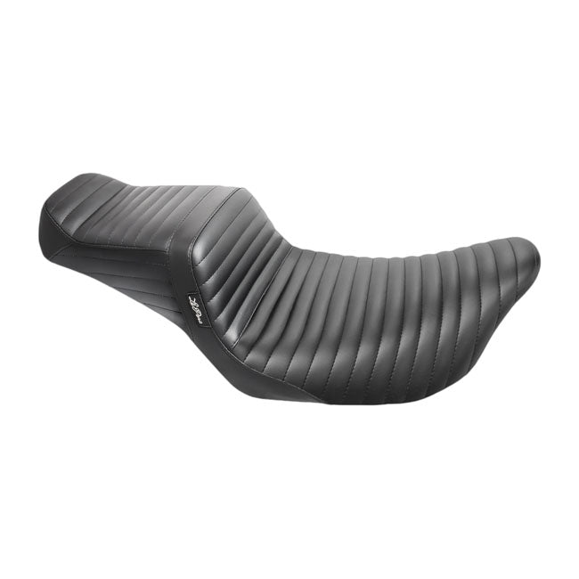 LePera, TailWhip 2-up seat. Pleated, black — Touring: 08-25 Touring (excl. 23-25 FLTRXSE; 24-25 FLTRXSTSE; 23-25 FLHXSE; 24-25 FLHX; 2025 FLHXU; 24-25 FLTRX; 2025 FLTRXRRSE; all Trikes)