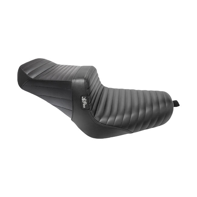 LePera, TailWhip 2-up seat. Pleated, black — 04-22 XL Sportster (Excl. 07-09 XL Sportster) (NU)