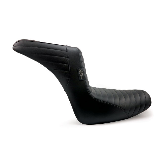 Le Pera, KickFlip solo seat. Pleated — Softail Fat Bob: 18-20 FXFB Fat Bob 107; 18-24 FXFBS Fat Bob 114 (NU)