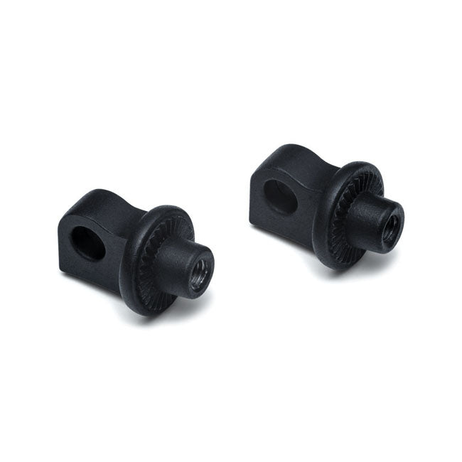 Kuryakyn, Splined male mount peg adapters. adj. stop. Black