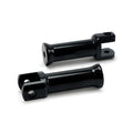 M8 Softail passenger footpeg mounts, black