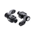 M8 Softail passenger footpeg mount kit, 360° adj. Black