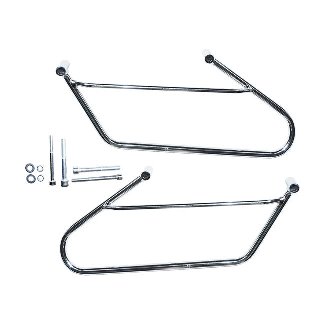 Longride saddlebag holder, chrome — Honda: 02-08 VTX1800C