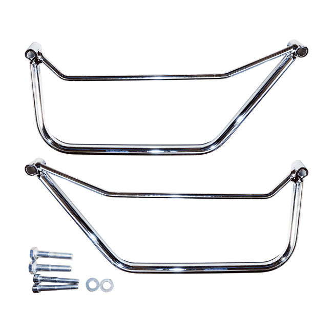Longride saddlebag holder, chrome — Honda: 97-03 VT 750 Ace C2