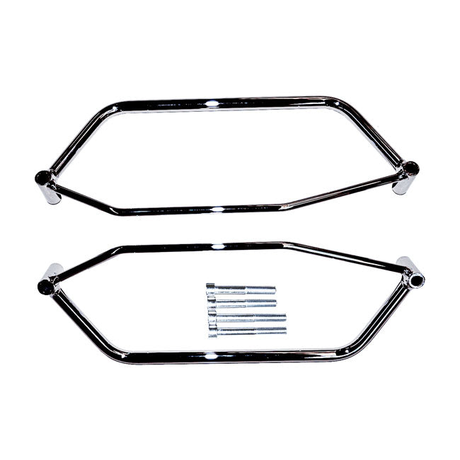 Longride saddlebag holder, black — Honda: 04-up VT 750 C Shadow Aero