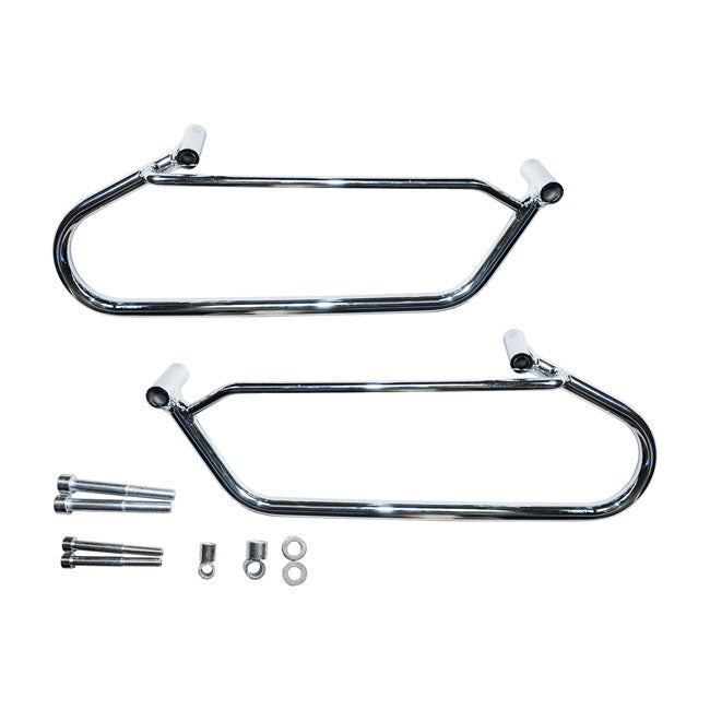 Longride saddlebag holder, chrome — Honda: 04-09 VTX 1300C