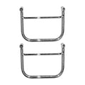 Longride saddlebag holder, chrome — Yamaha: 97-up XVS650 Dragstar (V-Star); 650 Custom models